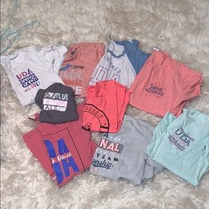 UDA varsity t shirts/ tanks bundle